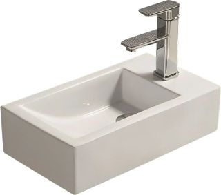 Подвесная раковина Art&Max 45см чаша слева белый AM-4849-L